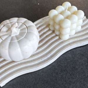 Pot citrouille en Jesmonite décoratif